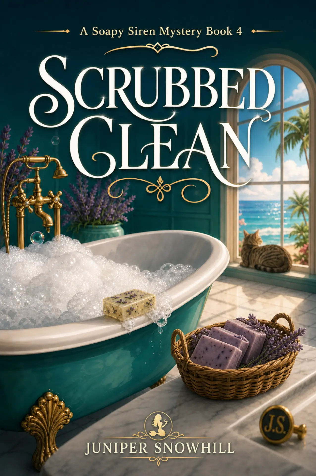 Cover mockup for Scrubbed Clean